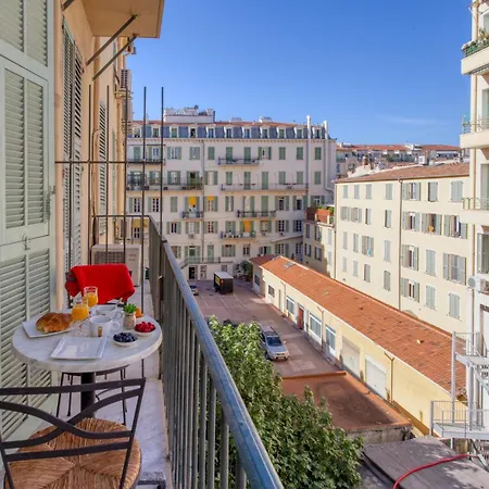 #47 Paradis 2 Min De La - Balcon & Ac * ニース